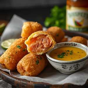 Crispy Fried Salmon Roll