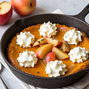 Whole Wheat Pumpkin Skillet Cake