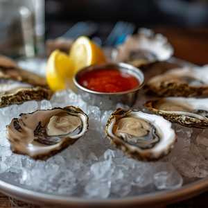 Oysters On Half Shell - West Coast