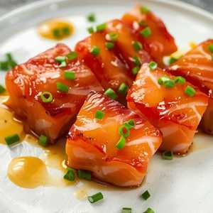 Pepper Salmon Sashimi 6 Pc