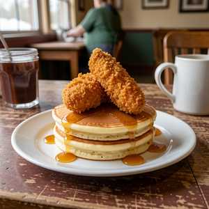 Free Range Chicken & Pancakes