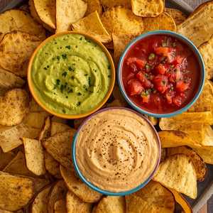Tropical Chips and Trio of Dips