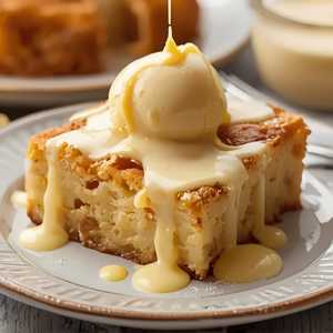 HOUSE-MADE WHITE CHOCOLATE BREAD PUDDING