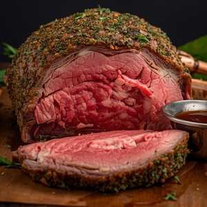 Herb Crusted Slow Roasted Prime Rib