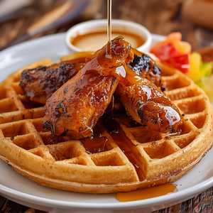 Jerk Chicken 'N Waffles