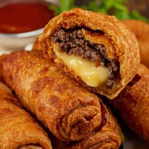Cheeseburger Eggrolls