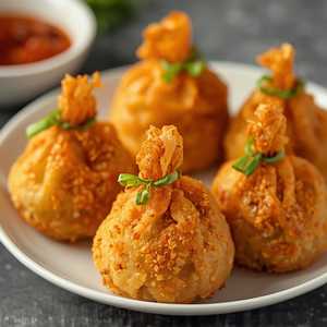 Spicy Prawn Moneybags