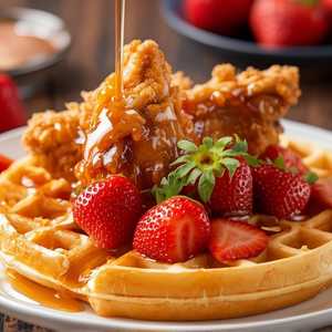 Honey Southern Fried Chicken & Waffles