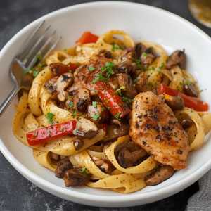 Blackened Chicken Fettuccine