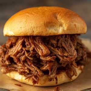 BBQ Chopped Prime Brisket Sandwich