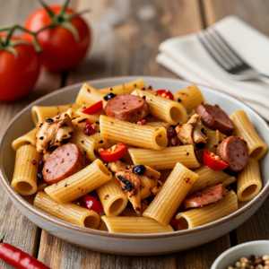 Chicken Scarpariello Rigatoni
