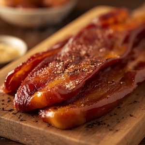 Double Smoked Spiced Candied Bacon