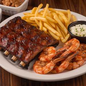 BBQ Ribs & Shrimp