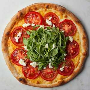 Tomato Arugula Pizza