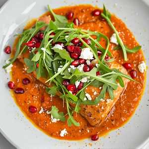 Salmon Saganaki