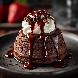 Belgian Chocolate Soufflé Cake