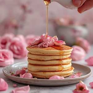 ROSE PETAL PANCAKES