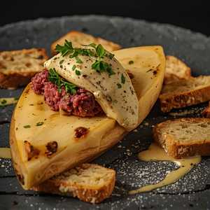 ROASTED BONE MARROW AND TARTARE