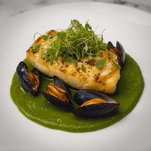 Ginger roasted halibut