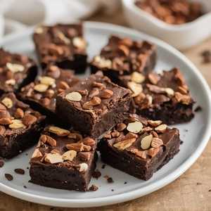 Double Chocolate Almond Brownies