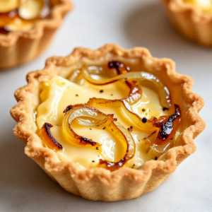Warm Goat Cheese and Caramelized Onion Tart
