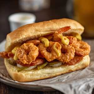 Fried Shrimp Po'boy