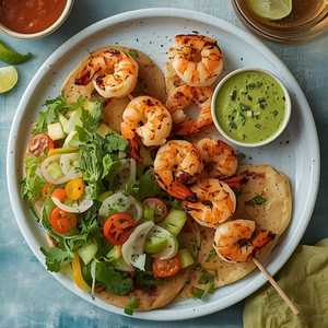 Shrimp Kebob Platter