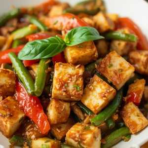 Stir-Fried Basil and Tofu (Krapow Tao Hu)