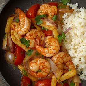 Saltado de Camarones