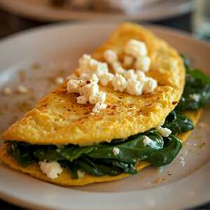 Spinach & Feta Omelette