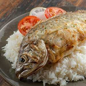 Fish (Tilapia) with rice