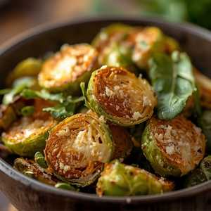 Parmesan Truffle Brussels Sprout Leaves