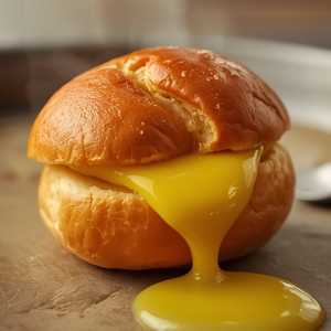 Steamed Creamy Lava Egg Yolk Bun