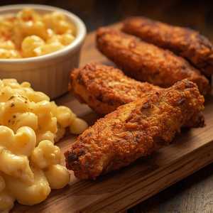 Jerk Wings and Macaroni
