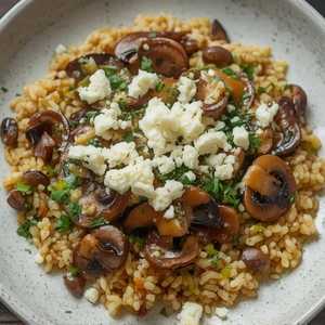 Arroz con Hongos Salvajes