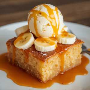 Banana Caramel Butter Cake