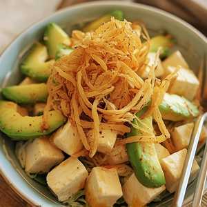 Tofu Avocado Salad