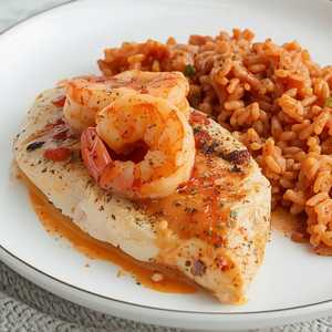 Pollo Con Camarones Y Chipotle