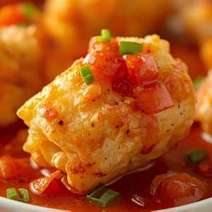 Spicy Garlic Popcorn Shrimp Roll