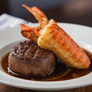 Seared Tenderloin* with Butter Poached Lobster Tails