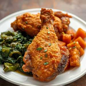 Fried Turkey Wing Dinner