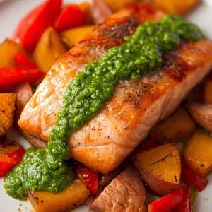CHIMICHURRI SEARED SALMON
