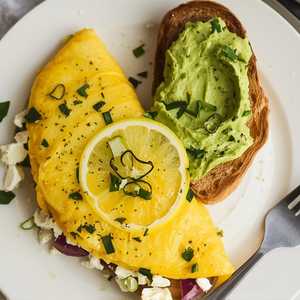SCALLION & FETA OMELETTE