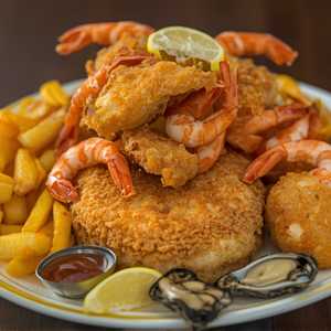 Fried Seafood Plattuh