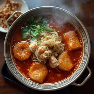 Rice Vermicelli with Shrimp & Crab Paste (Bring your own pot)