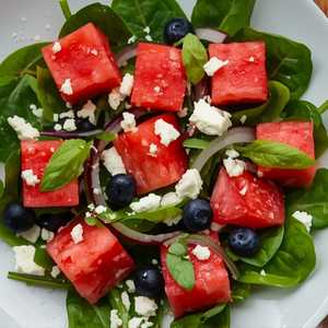 Spinach & Watermelon Salad