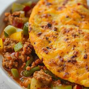 Chorizo Con Queso Omelet*
