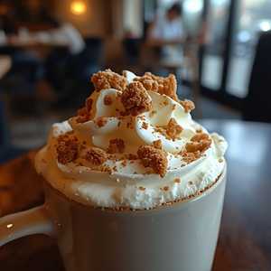 Hot Peach Cobbler Latte
