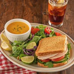Fuel Up Deal: SOUP & SALAD, ½ SANDWICH & BEVERAGE
