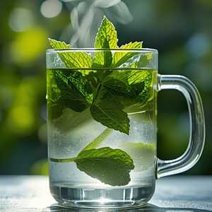 fresh mint tea